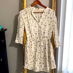 T Babaton Bennet dress. 100% silk. Snow leopard